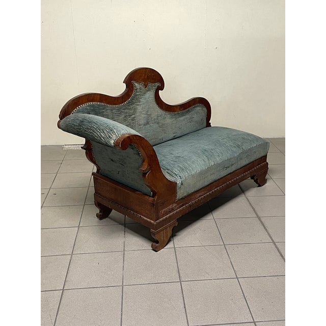 Brown Charles X Daybed in Wood and Fabric For Sale - Image 8 of 18