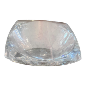 1980s Clear Heavy Glass Waterford Bowl