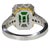 Contemporary Late 20th Century 18k Chrome Tourmaline Ring, Size 5 For Sale - Image 3 of 4