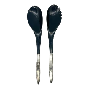 1950s Modernist Sterling Salad Servers by Wallace Silver