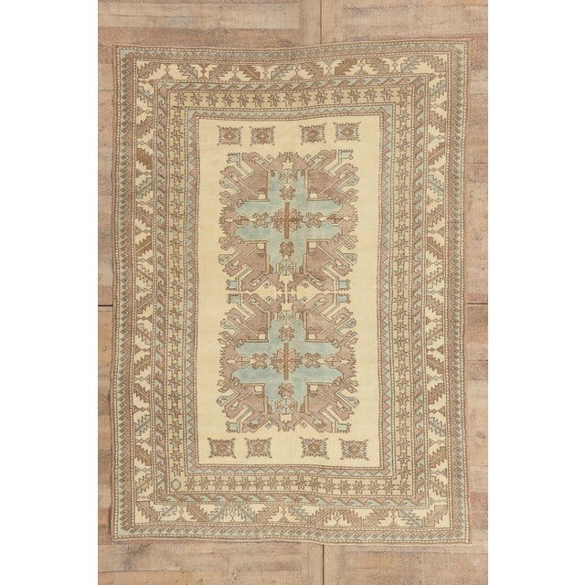 Contemporary Turkish Kazak Rug, 05'07 X 07'09 For Sale - Image 10 of 10