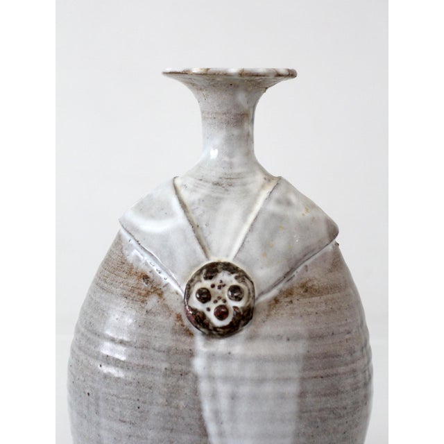 Vintage 70s Studio Pottery Vase For Sale - Image 11 of 12
