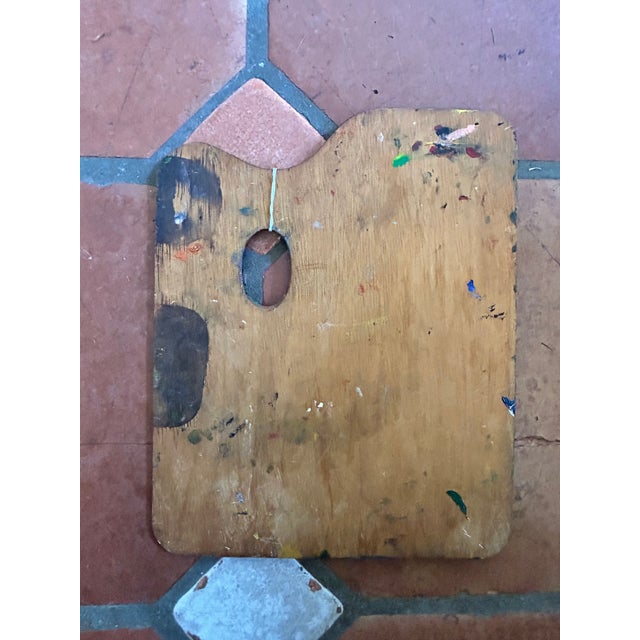 Mid-Century Modern Vintage Wood Painters Palette For Sale - Image 3 of 18