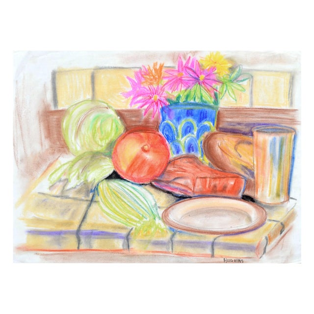 Vintage Kitchen Still Life by Virginia J Hughins For Sale - Image 4 of 4