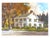 A charming original watercolor by Lowell Ellsworth Smith, depicting a sunlit Ohio farmhouse nestled among autumn...
