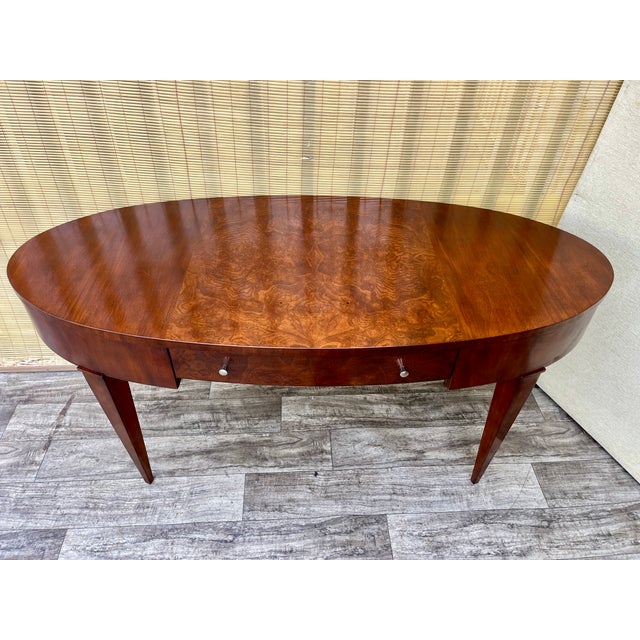 Late 20th Century Inlaid Writing Desk by Hickory & White Furniture. For Sale In Miami - Image 6 of 17