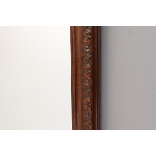 Antique Oak Mirror, 1900 For Sale - Image 3 of 6