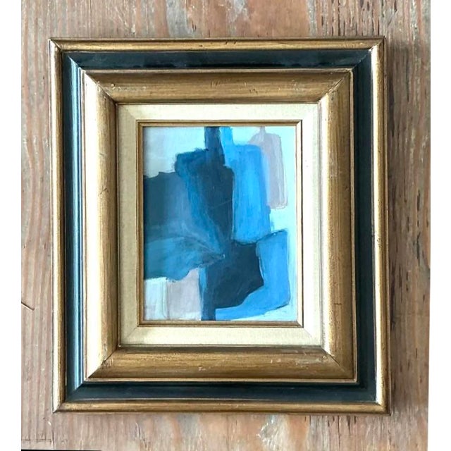 Early 21st Century Vintage Original Abstract Oil on Canvas For Sale - Image 5 of 12
