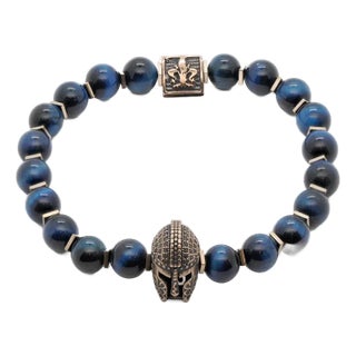 Tiger's Eye Gladiator Beaded Bracelet For Sale