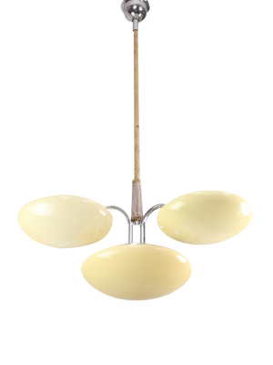 Large Art Deco Cluster Chandelier, 1930s
