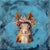 Butch (Floriferous Squirrel) by Carrie Goller | Mixed media - oil/encaustic on canvas Squirrel with a flower crown For Sale