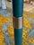 Mid-Century Modern 1960s Mid-Century Modern Brass Floor Lamp With Teal Fabric Shade For Sale - Image 3 of 10