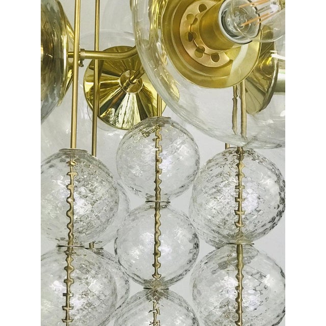 Mid-Century Chandelier attributed to Kamenický Šenov, 1970s For Sale - Image 6 of 9