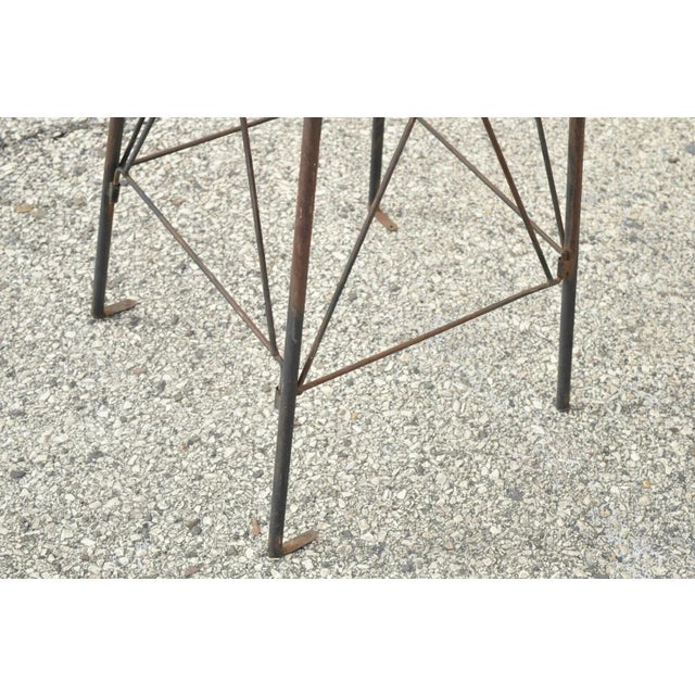 Metal Early 20th Century Battleship Painted Steel Weathervane For Sale - Image 7 of 12