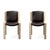 Contemporary Chair 300 in Wood and Sørensen Leather by Joe Colombo, Set of 4 For Sale - Image 3 of 18