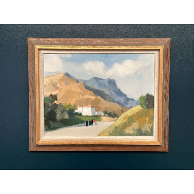 Stig Wernheden, Greek Landscape, 1960s, Oil on Canvas, Framed For Sale - Image 16 of 18