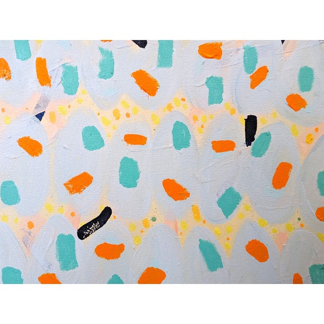 Orange Peter Healy "Bouquet" Contemporary Colorful Vibrant Abstract Geometric Painting, 2023 For Sale - Image 8 of 10