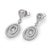 Vintage Diamond 18k White Gold Dangle Earrings, A Pair For Sale - Image 4 of 7