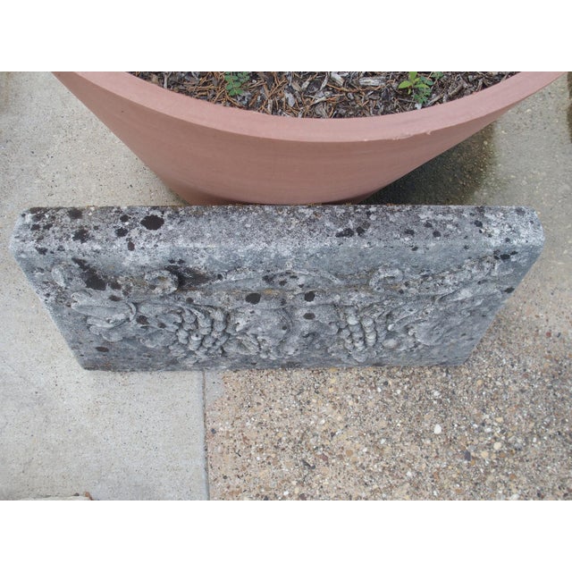 Early 21st Century Italian Bas Relief Plaque of a Grape Vine in Carved Limestone For Sale - Image 5 of 9