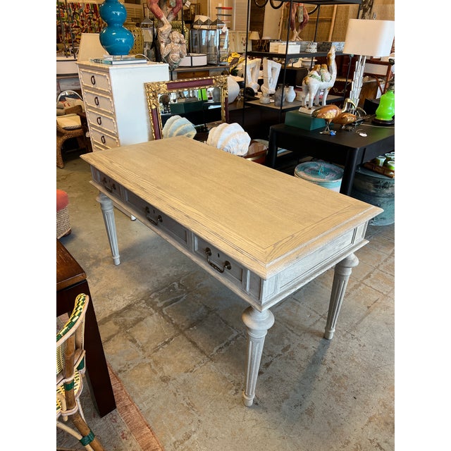 Restoration Hardware Restoration Hardware French Partner's Desk For Sale - Image 4 of 12