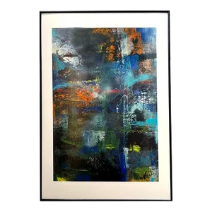 Modern Abstract Collage, Framed
