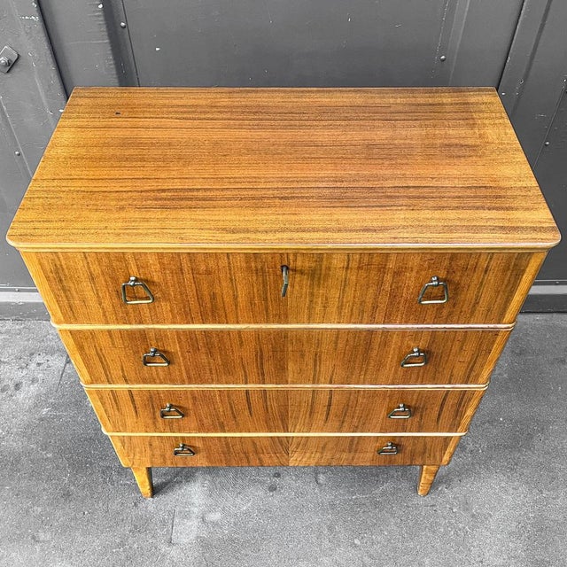 Brown Mid-Century Chest of Drawers For Sale - Image 8 of 18