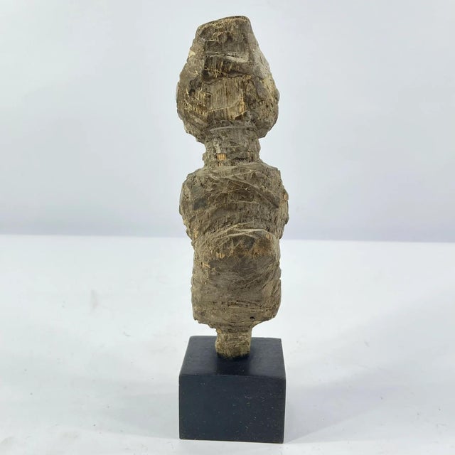 Early 20th Century Early 20th Century Bakongo Wooden Figure on Custom Stand For Sale - Image 5 of 6