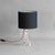 Small clear crystal glass table lamp. Re-wired and tested. Shade not included. France circa 1960. UK Plug (up to 250V).The...