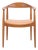 The Chair Model JH503 in Oak with Vegetable-Tanned Natural Leather by Hans J. Wegner, 1960s For Sale