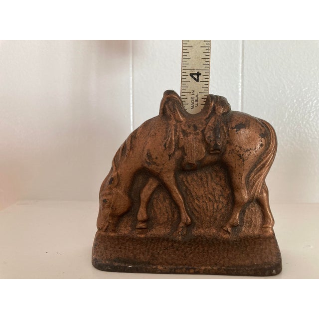 Early 20th Century Grazing Horses Bookends For Sale - Image 5 of 7