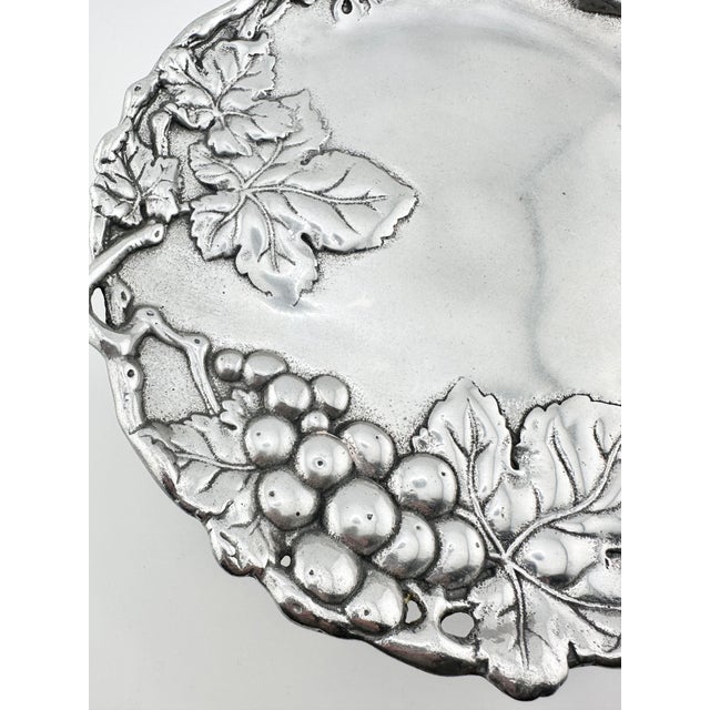 Rustic European Arthur Court Grape Leaves Cake Stand For Sale - Image 3 of 7