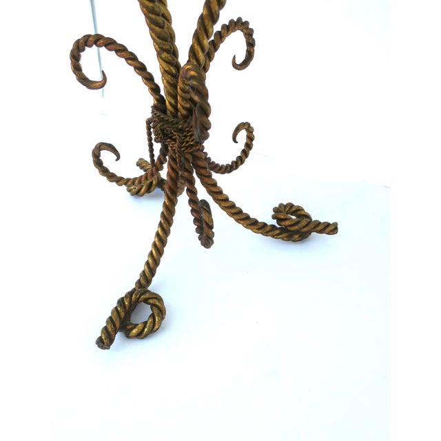 Italian Gold Gilt Rope Tassel Drinks Table For Sale - Image 11 of 12