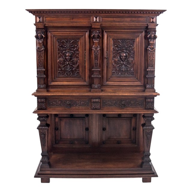 Figural Renaissance Cabinet, France, 1870 For Sale