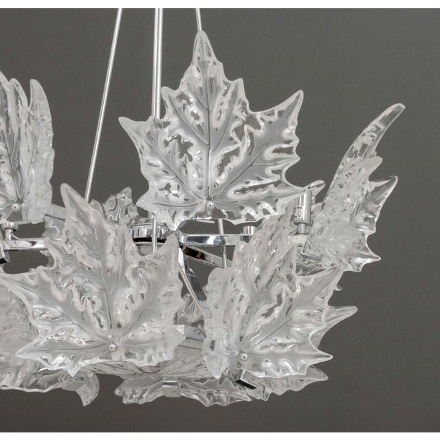 Lalique Champs-Elysees Two-Tier Chandelier For Sale - Image 9 of 18