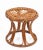 Mid-Century Italian Modern Rattan & Bamboo Round Stool, 1960s For Sale - Image 15 of 18