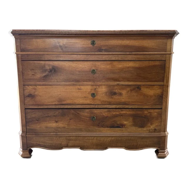 19th Century Louis Philippe Marble Top Chest of Drawer / Commodes For Sale - Image 13 of 17