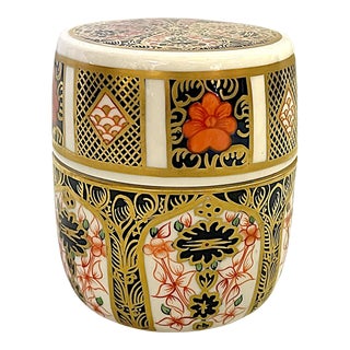 1940's Imari English Royal Crown Derby Bone China Lighter, Never Used For Sale