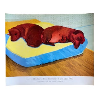 David Hockney, Dog Paintings 38 Salts Mill 1995. 1853 Gallery Salts Mill Saltaire Yorkshire, Copyright David Hockney, Printed in Uk For Sale
