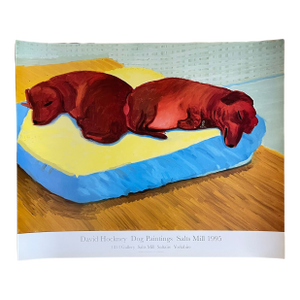 David Hockney, Dog Paintings 38 Salts Mill 1995. 1853 Gallery Salts Mill Saltaire Yorkshire, Copyright David Hockney, Printed in Uk