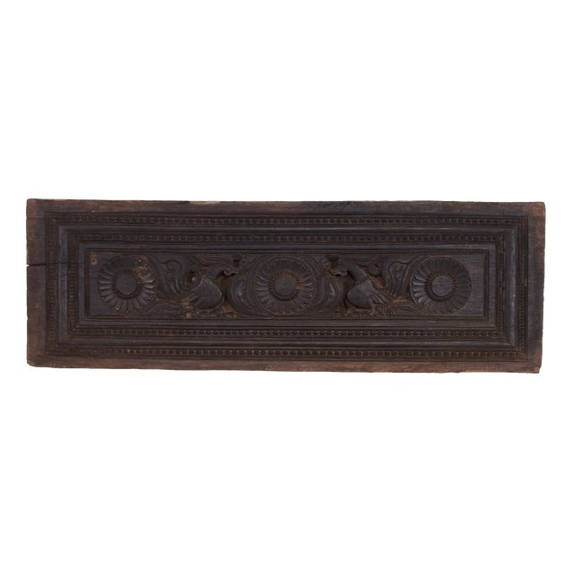 Indian Carved Panel, Chettinad, Tamil Nadu For Sale