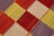 Beautiful Modern Kilim hand-knotted wool rug with multicolor accents in an all-over geometric design. This rug measures...