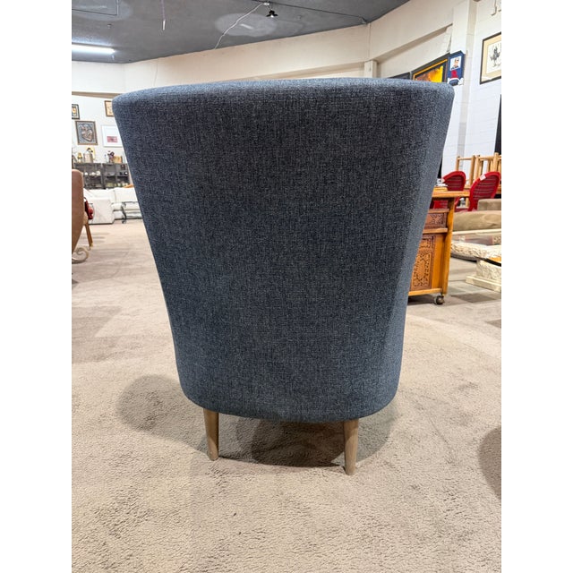 Crate & Barrel Crate and Barrel Gray Accent Chair For Sale - Image 4 of 5