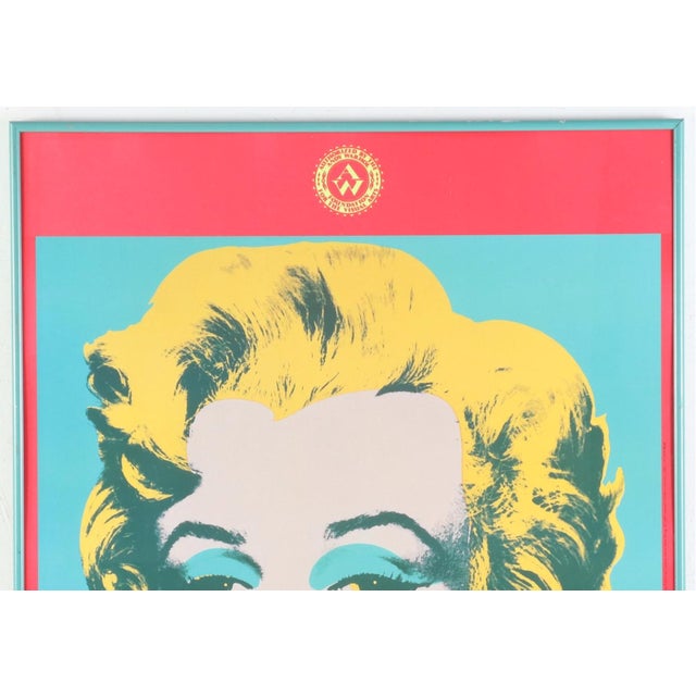American Andy Warhol Foundation Marilyn Offset Lithograph Poster 1996, Framed For Sale - Image 3 of 9