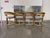 Wood Vintage Sculptural Wicker Five Piece Dining Set | Coastal, Modern, Palm Beach Regency For Sale - Image 7 of 12