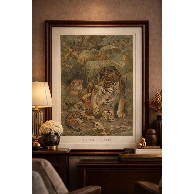 Tigress and Cubs, 1894, Paper For Sale - Image 6 of 9