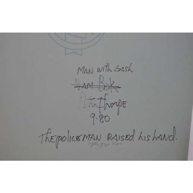 Jack London Short Story Illustration "The Man with the Gash" by Peter Thorpe c.1980 For Sale - Image 4 of 4