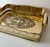 Brass Tray Pierced Decorative Gallery and Large Cylindrical Handl For Sale - Image 11 of 11