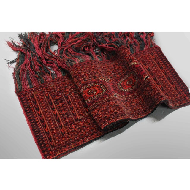 Hand knotted Turkish Juwal/ Chuval in1900's with100% wool dyed with vegetable color. Juwals were made for the decoration...