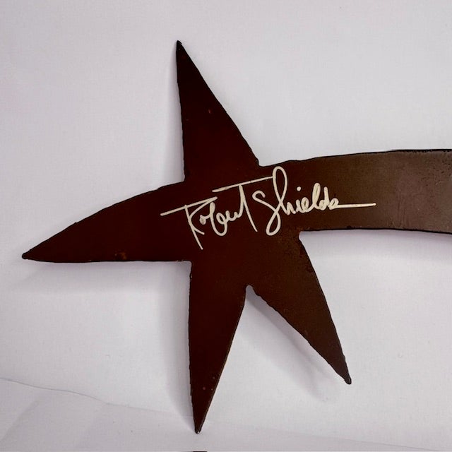 Signed Todd Shields Metal Shooting Star Wall Sculpture, Southwestern Desert Modern Decor For Sale - Image 9 of 12
