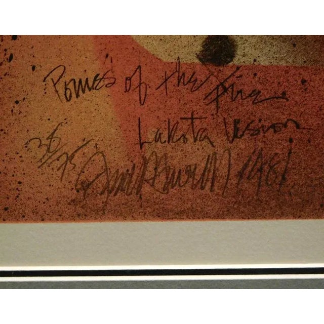 Figurative 1990s "Ponies of the Fire" Figurative Lithograph by Frank Howell, Framed For Sale - Image 3 of 3